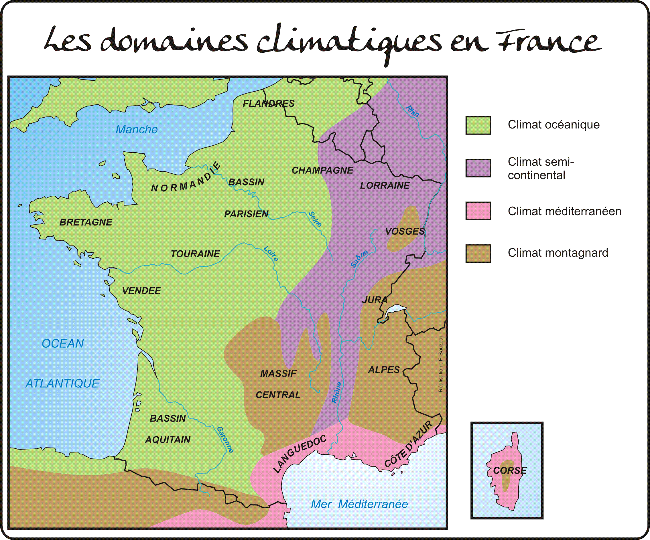 Les Domaines Climatiques En France Cyberhistoiregeo Carto